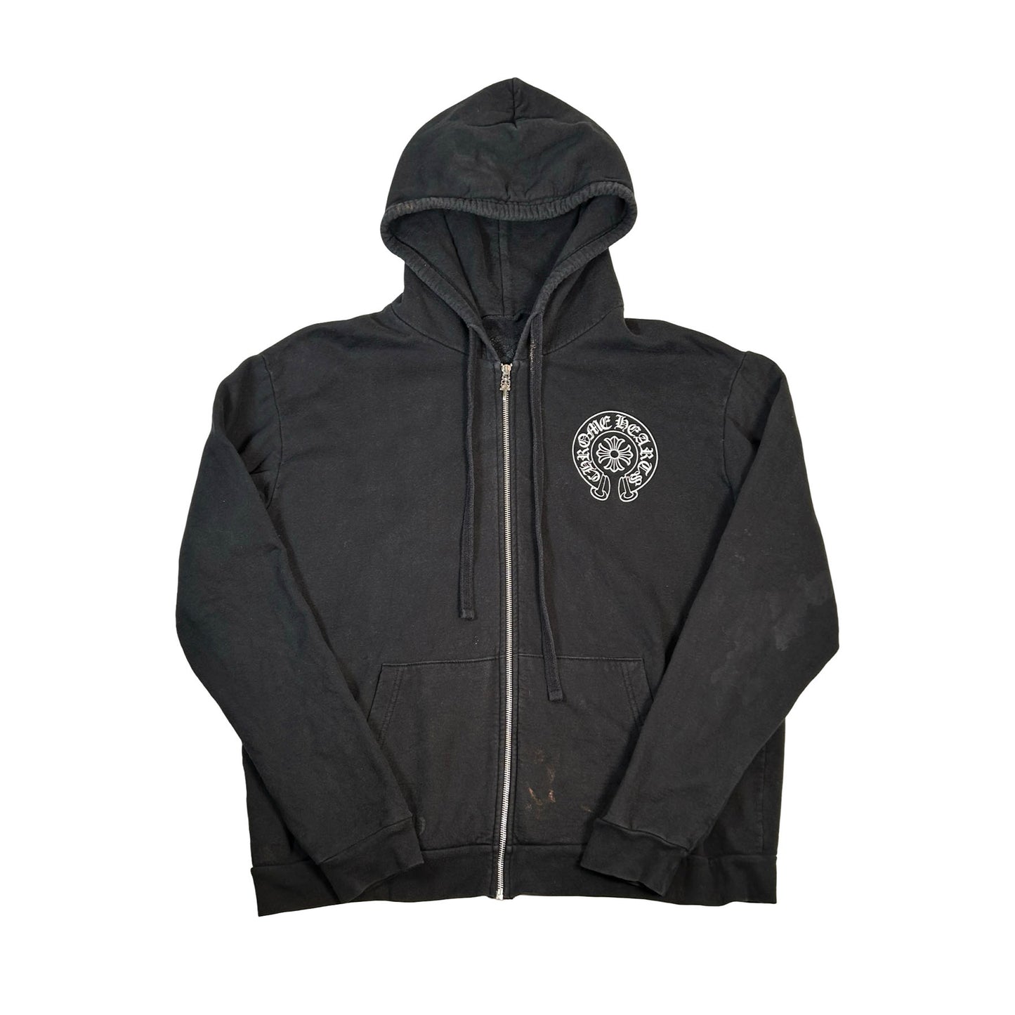 Chrome Hearts New York Horseshoe Zip Up Hoodie Black [USED] - L (Used)