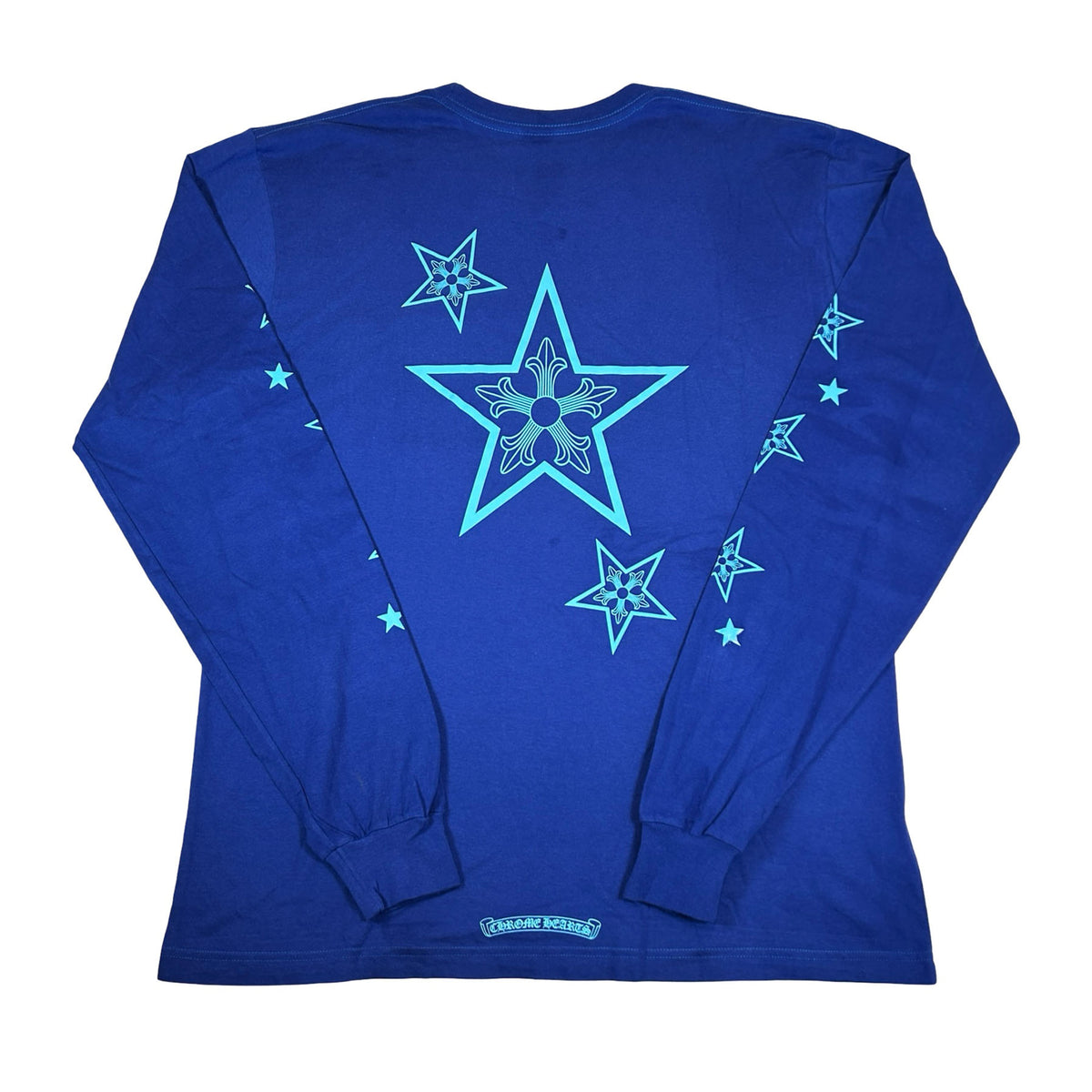 Chrome Hearts Star L/S T-shirt Blue [USED] - XL (Used)