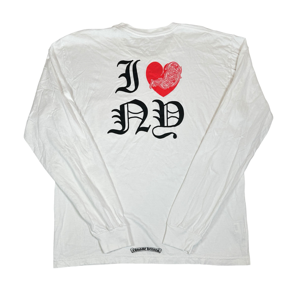 Chrome Hearts I Love NY Long Sleeve White T-Shirt [USED] - XL (Used2)