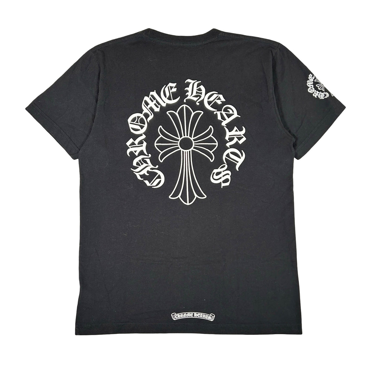 Chrome Hearts Neck Logo Black Cross Pocket Tee [USED] - M (Used)