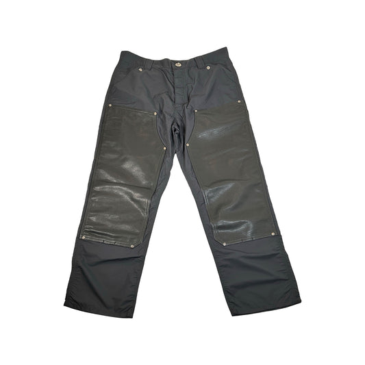 Chrome Hearts Nylon and Leather Double Knee Carpenter Pants Black