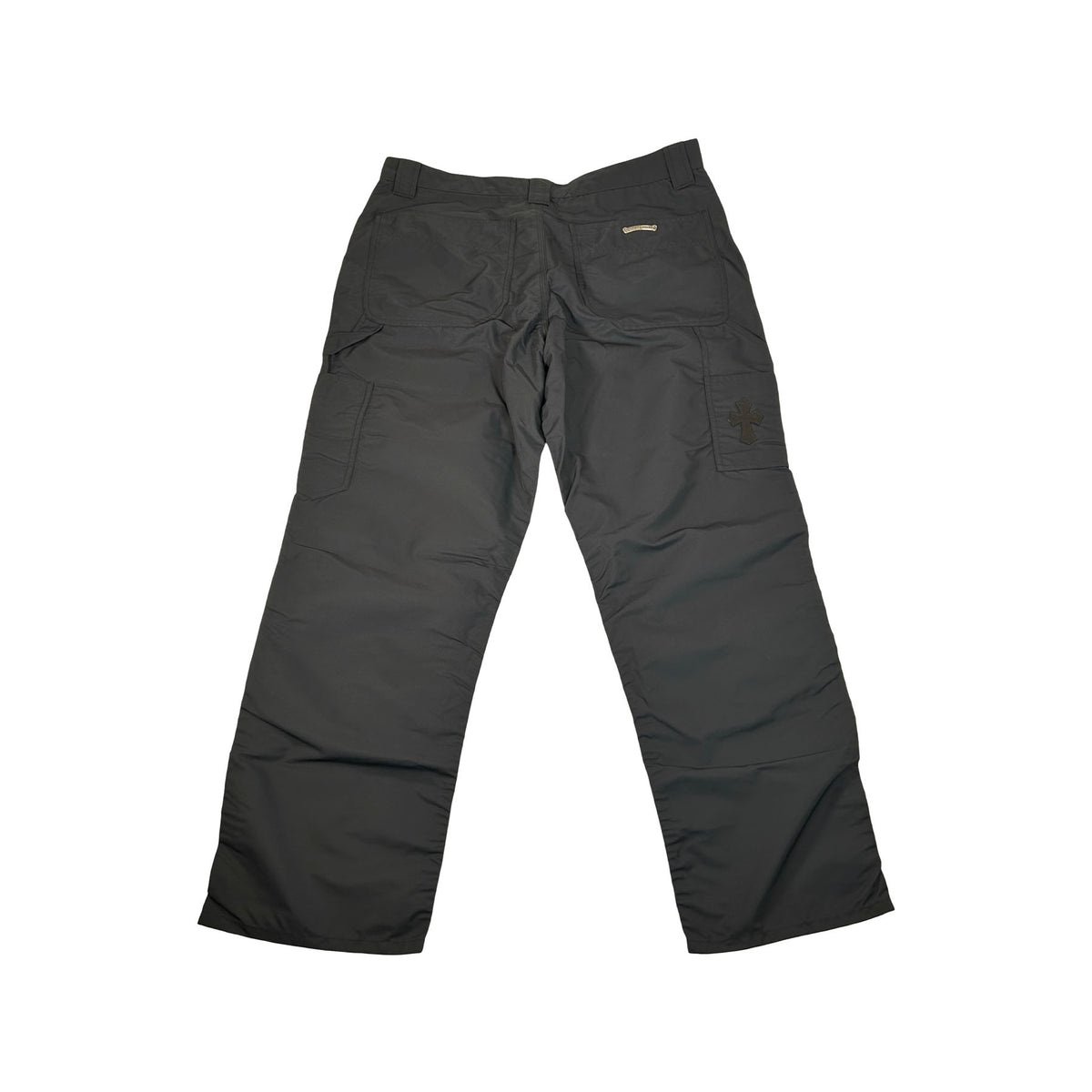 Chrome Hearts Nylon and Leather Double Knee Carpenter Pants Black