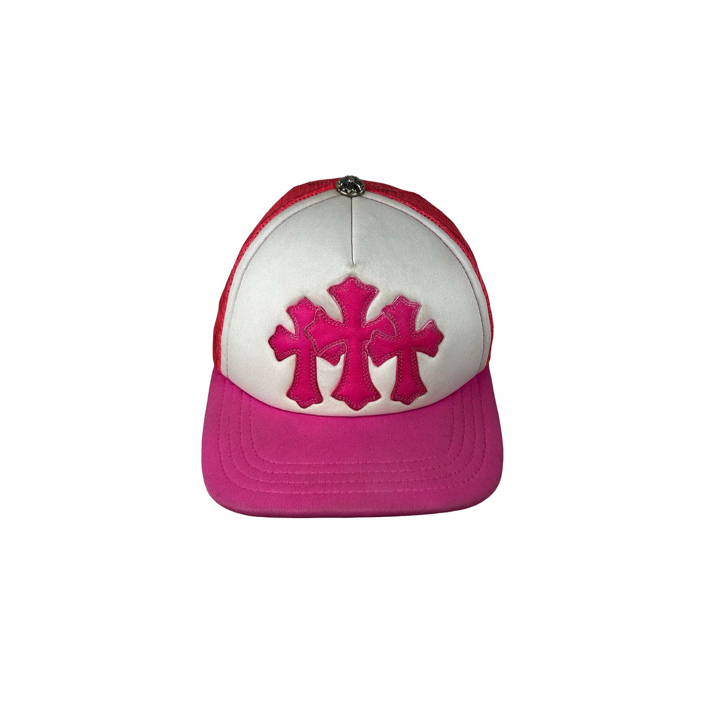 Chrome Hearts Cemetery Trucker Hat Neon Pink [USED2]