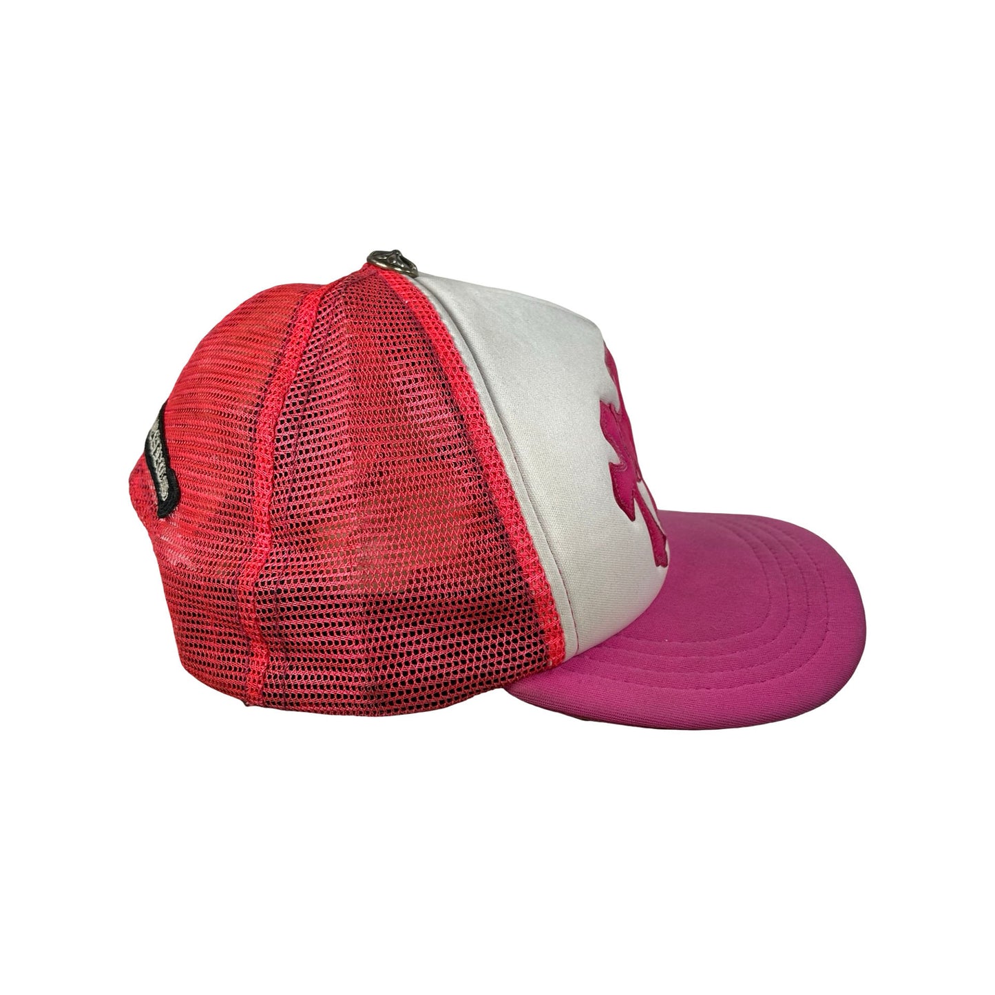 Chrome Hearts Cemetery Trucker Hat Neon Pink [USED2]