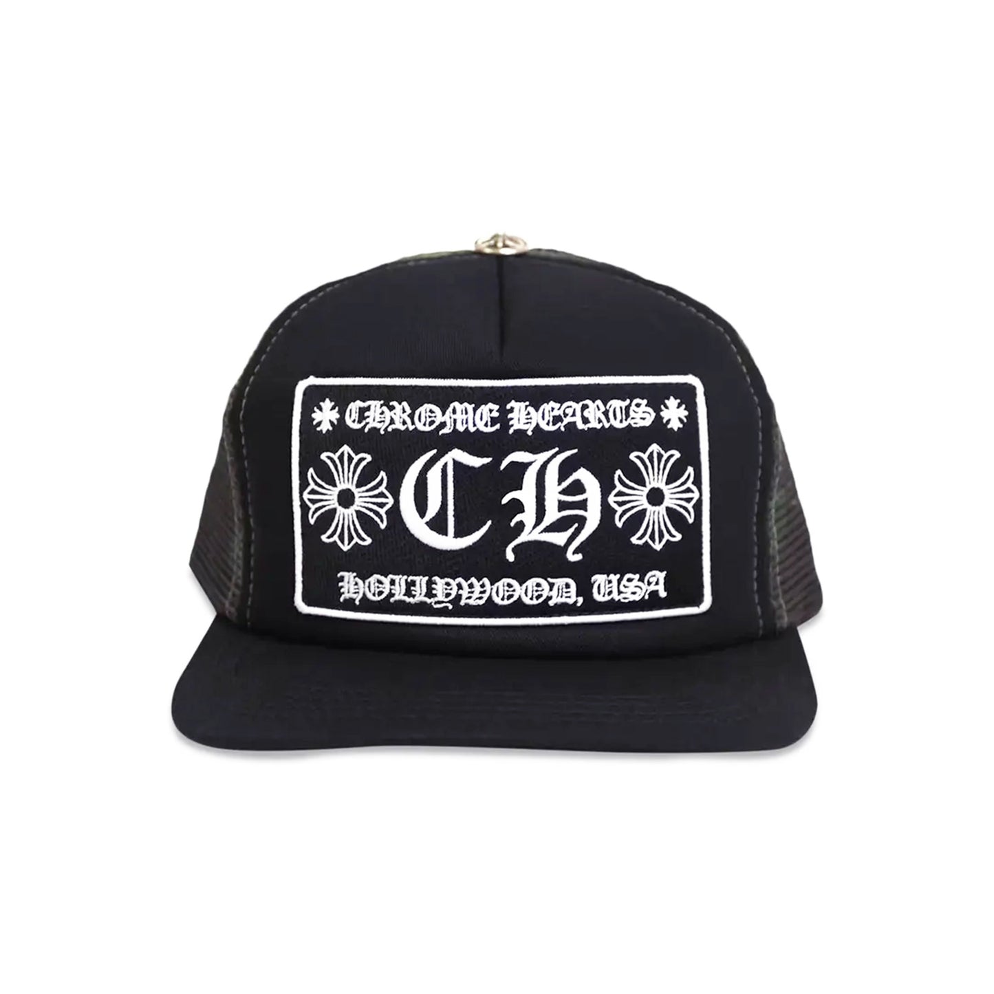 Chrome Hearts CH Hollywood Trucker Hat Black/Camo