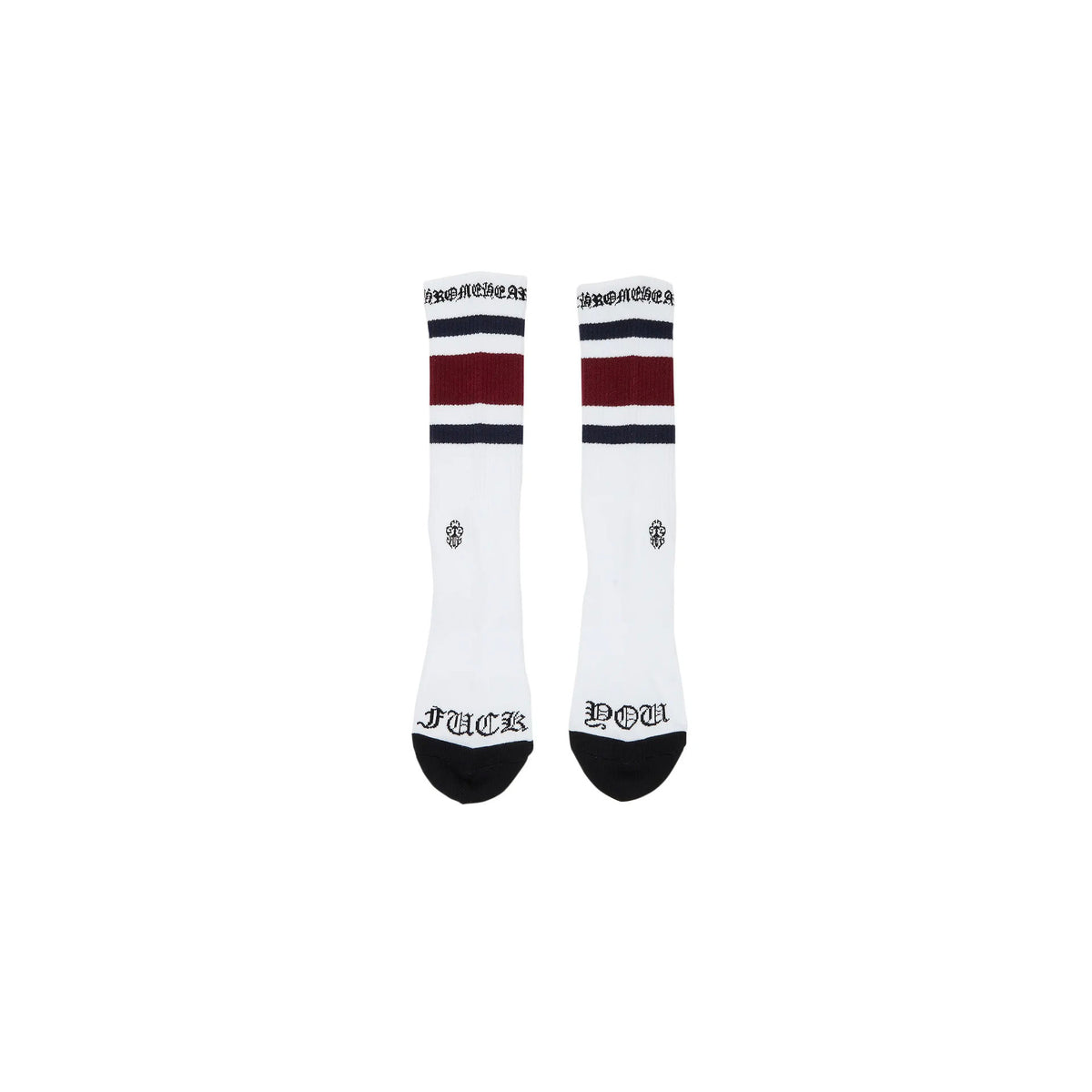 Chrome Hearts Miami Socks White Red Navy