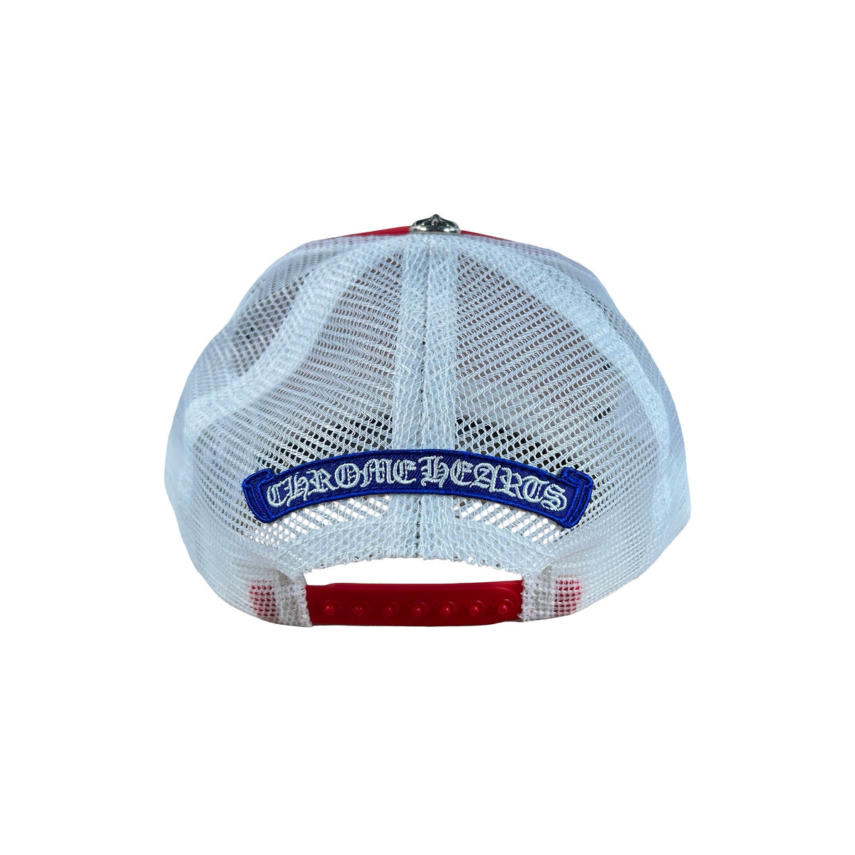 Chrome Hearts Red White Blue Trucker Hat 2026 [USED]