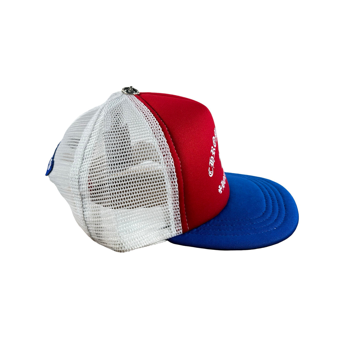 Chrome Hearts Red White Blue Trucker Hat 2026 [USED]