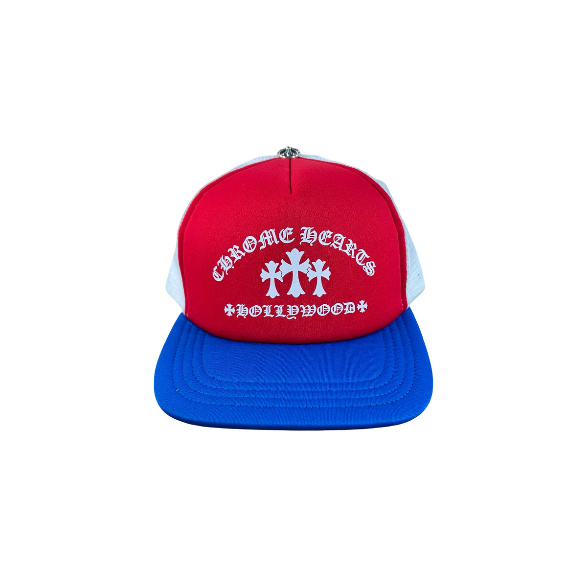 Chrome Hearts Red White Blue Trucker Hat 2026 [USED]
