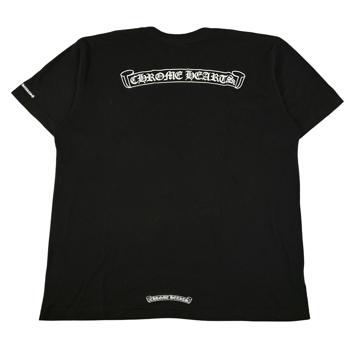 Chrome Hearts Scroll Logo Pocket T-shirt Black [USED] - XL (Used)