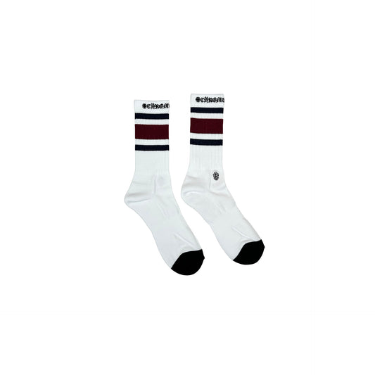 Chrome Hearts Miami Socks White Red Navy