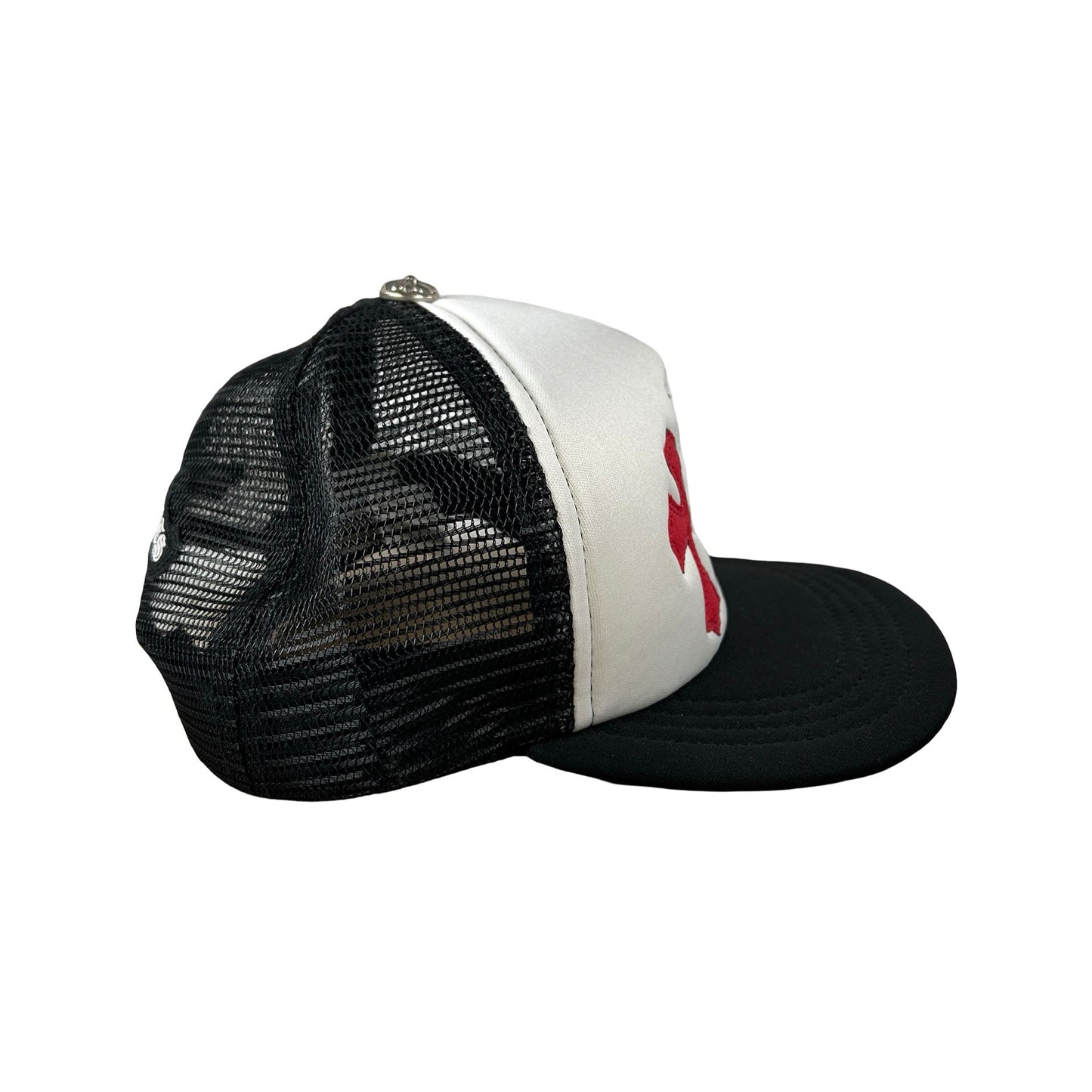 Chrome Hearts Triple Cross Trucker Hat Red/White/Blue [USED]