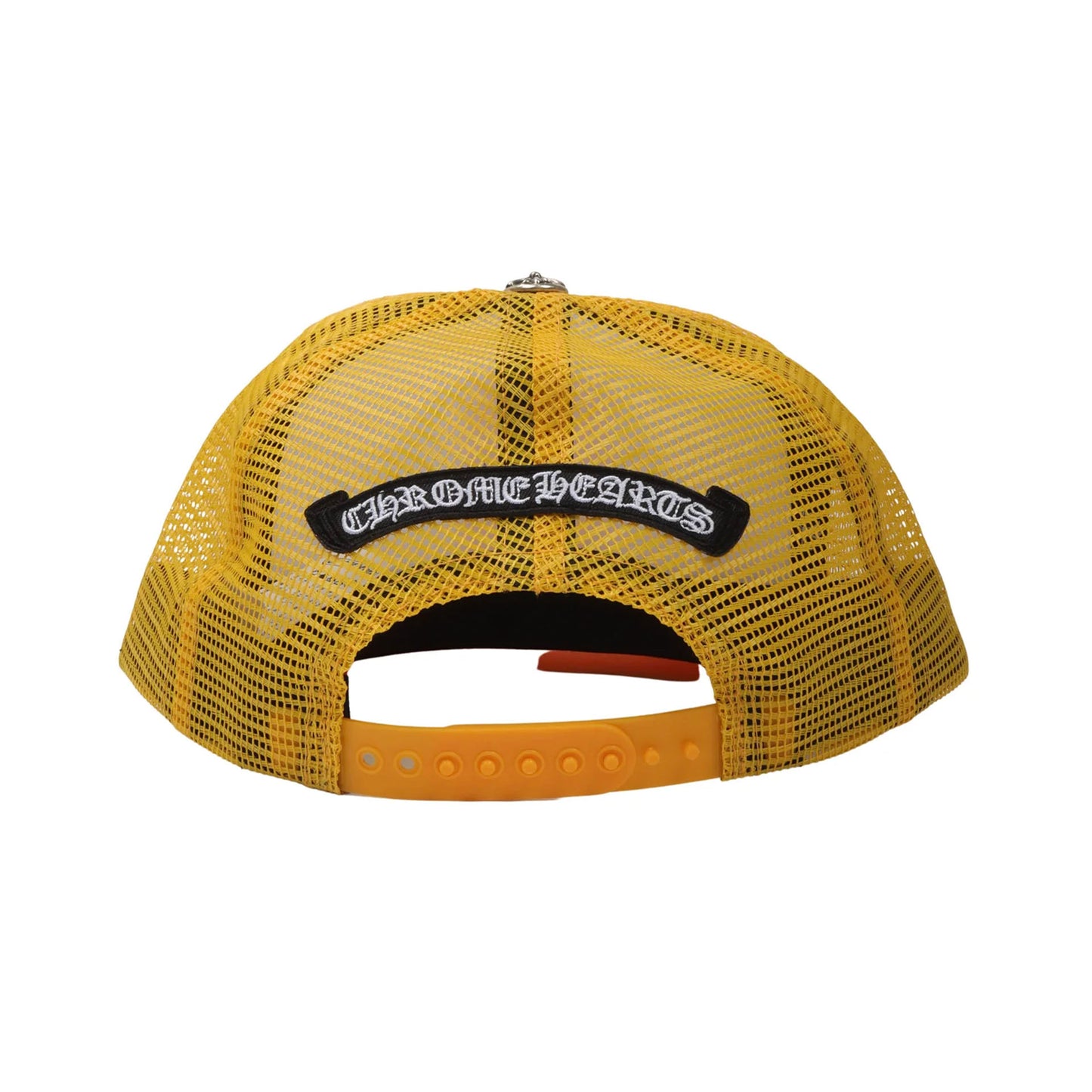 Chrome Hearts Eyechart Trucker Hat Yellow/White/Red
