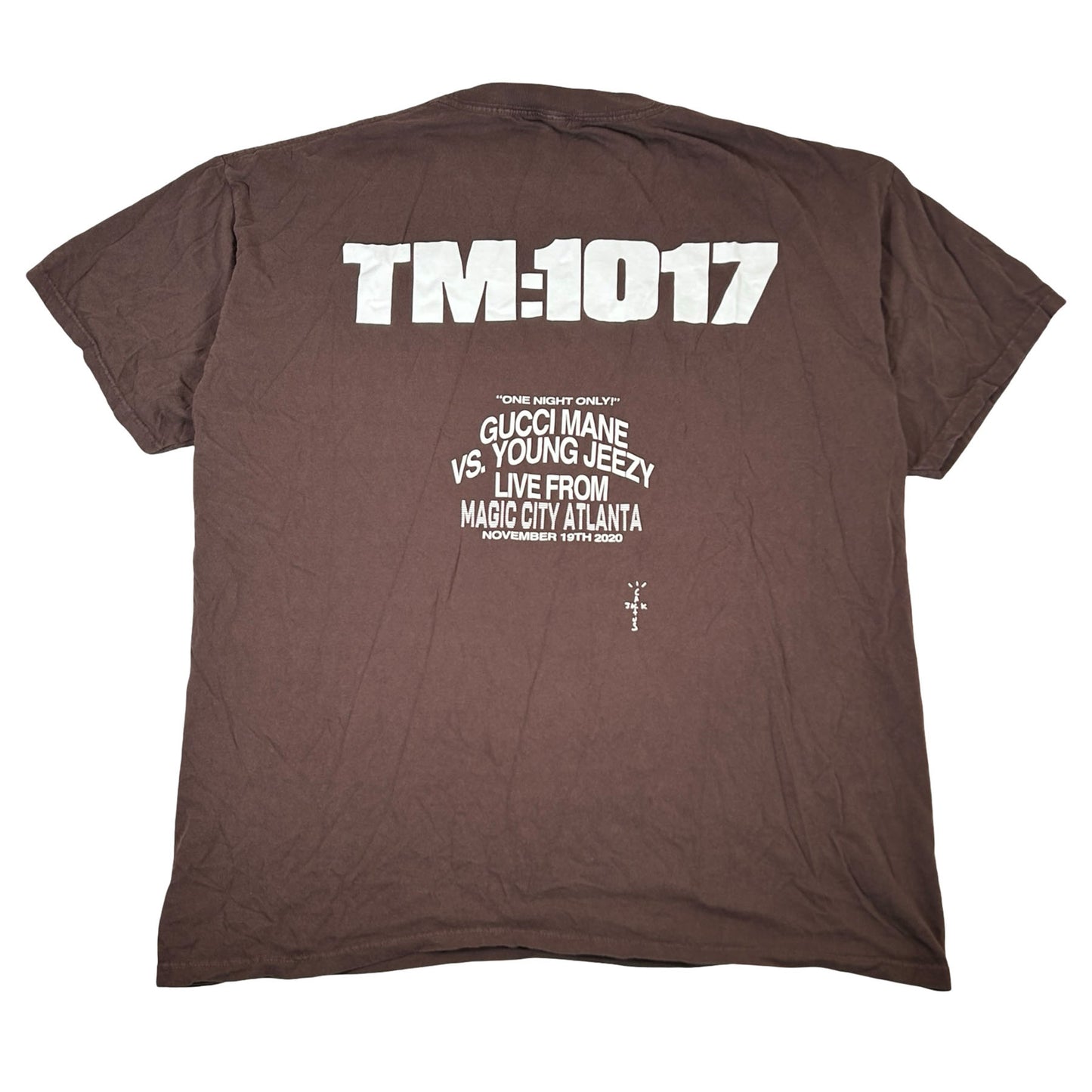 Travis Scott Cactus Jack For Verzuz TM:1017 T-shirt Brown [USED] - XXL (Used)