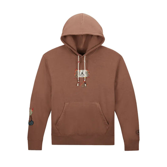 Travis Scott x Jordan Flight Graphic Hoodie Archaeo Brown