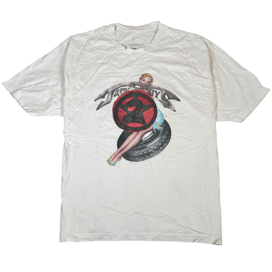 Travis Scott Jackboys 2 C1 T-shirt White [USED] - XXL (Used)