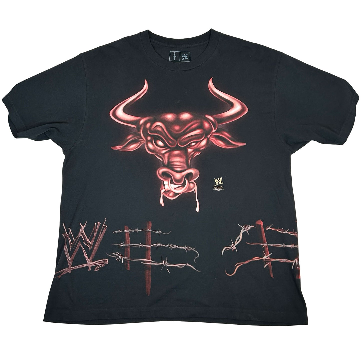 Travis Scott x WWE Know Your Role The Rock Tee Black [USED] - XL (Used)