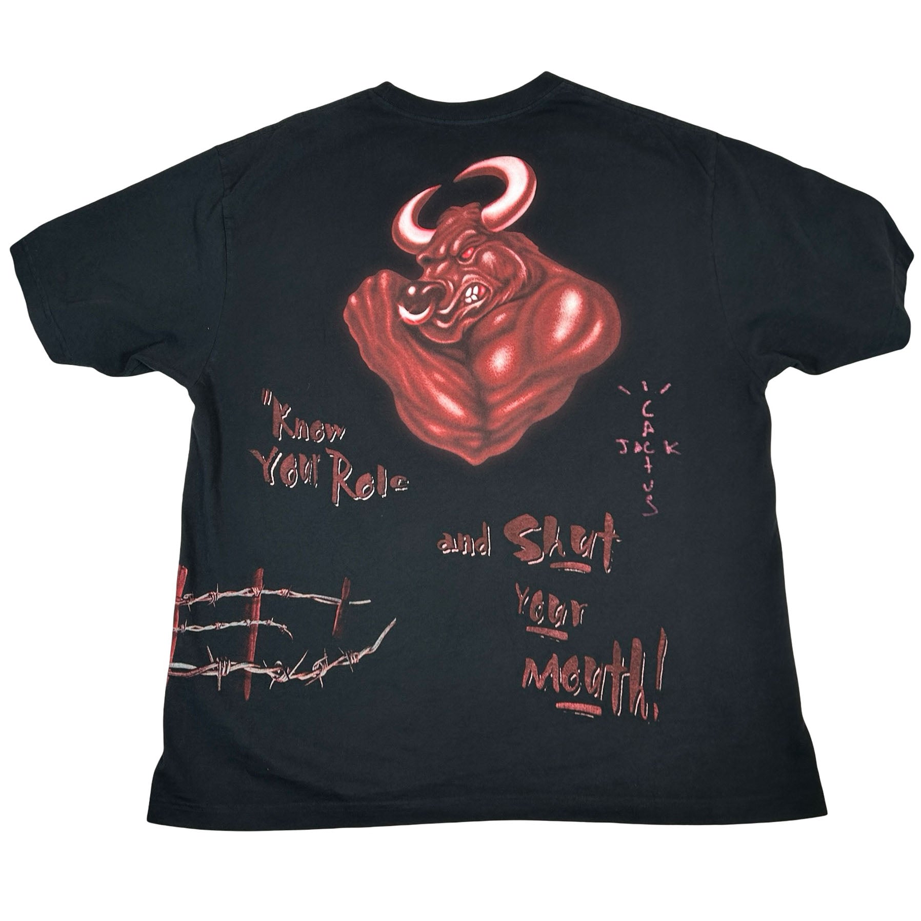 Travis Scott x WWE Know Your Role The Rock Tee Black [USED] - XL