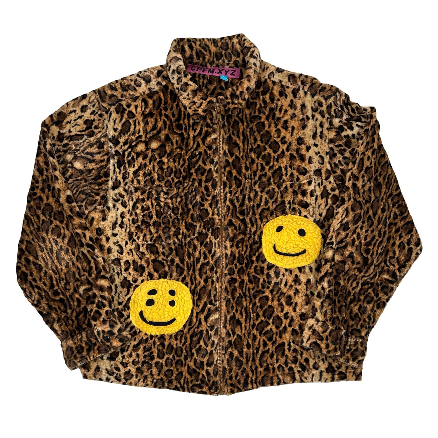 Cactus Plant Flea Market Zip Work Shirt Leopard [USED] - 4 (Used)