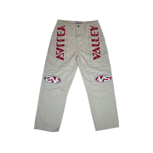 Vale Cream/Red Painter Pants