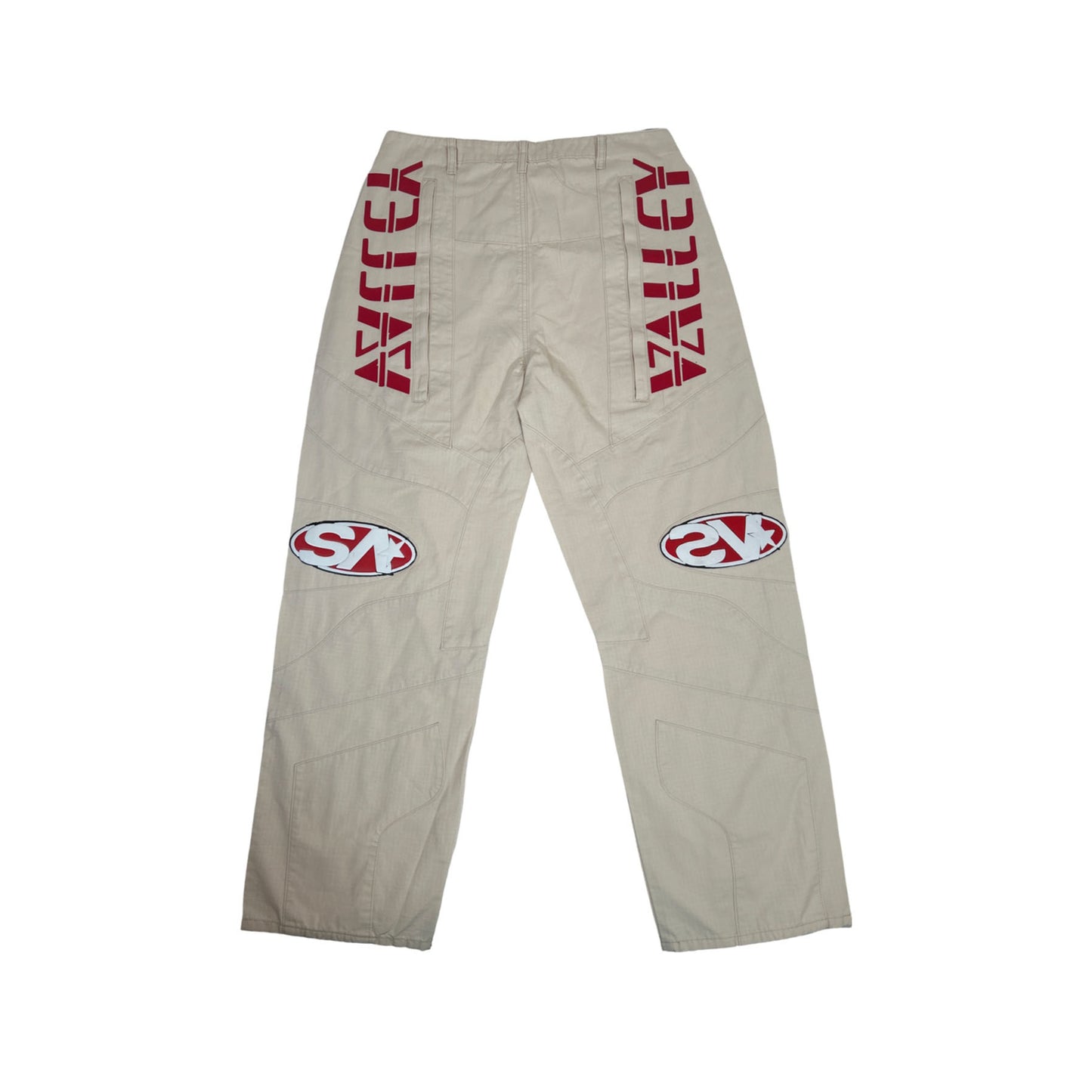 Vale Cream/Red Painter Pants