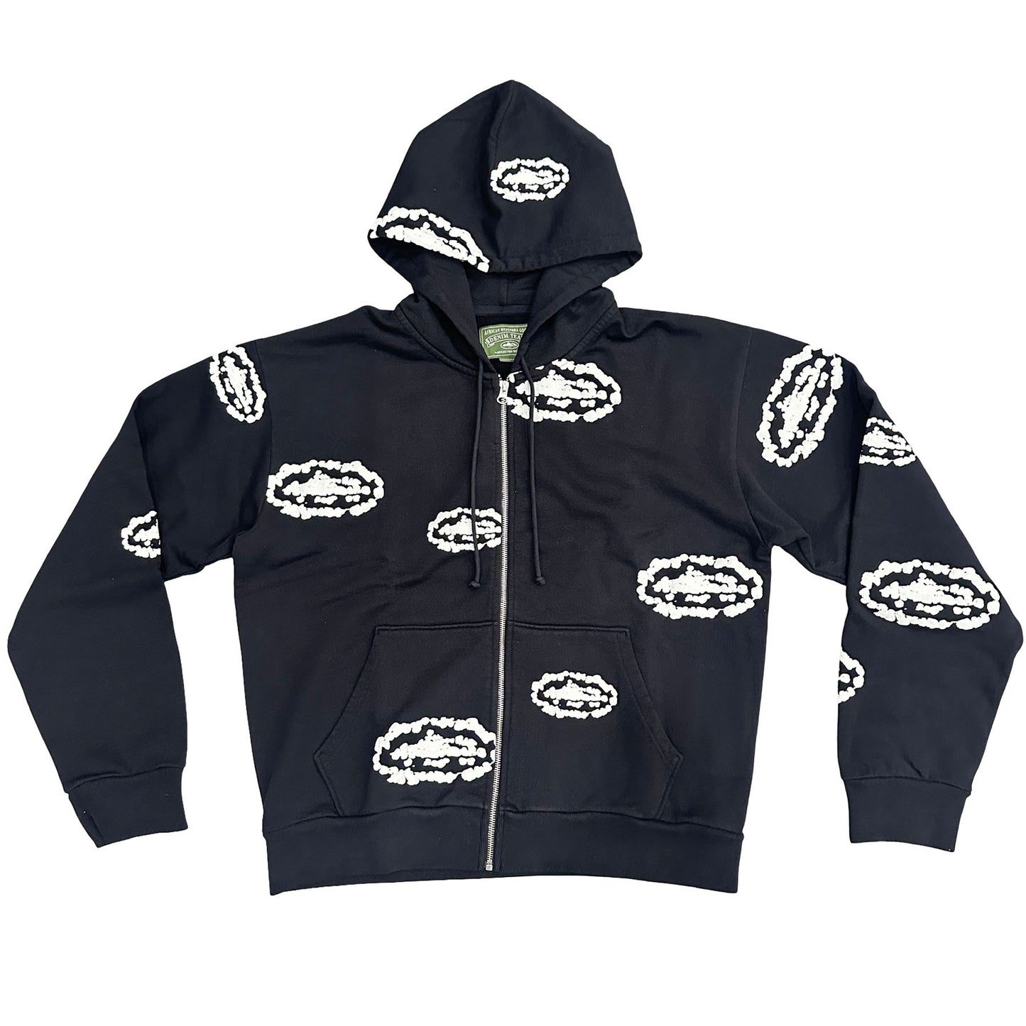 Denim Tears Zip Hoodie Black