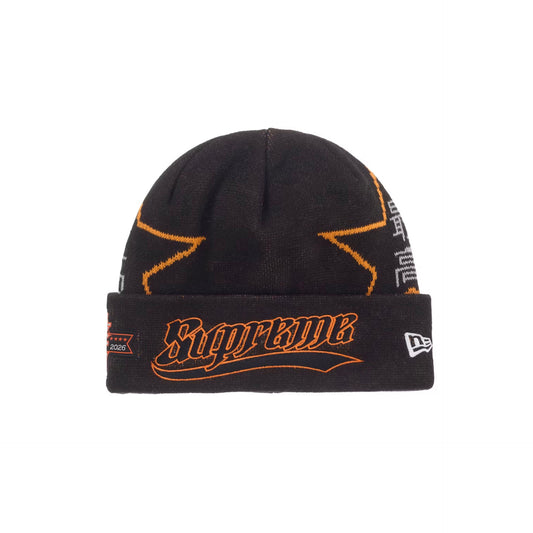 Supreme New Era Stars Beanie Black