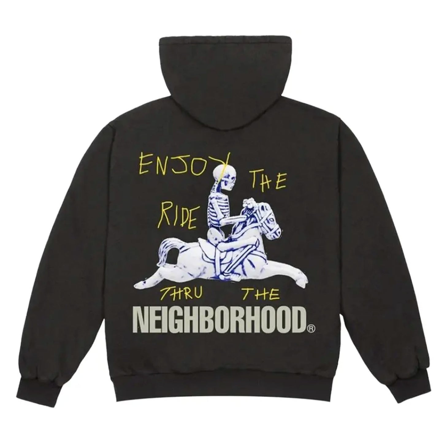 Cactus Jack by Travis Scott x Neighborhood Carousel Hoodie Black [USED] - L (Used)