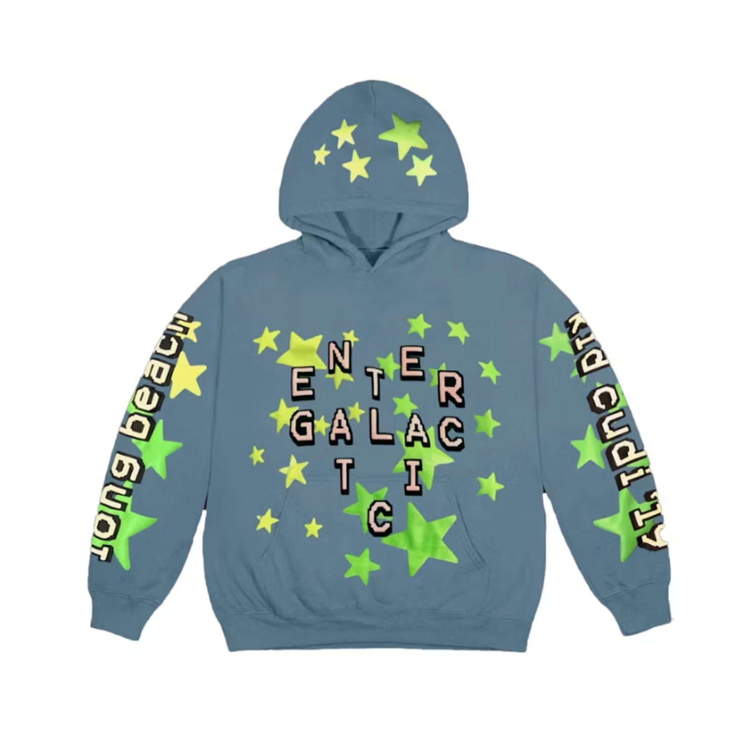 Cactus Plant Flea Market Kid Cudi Enter Galactic Hoodie Blue [USED] - L (Used)