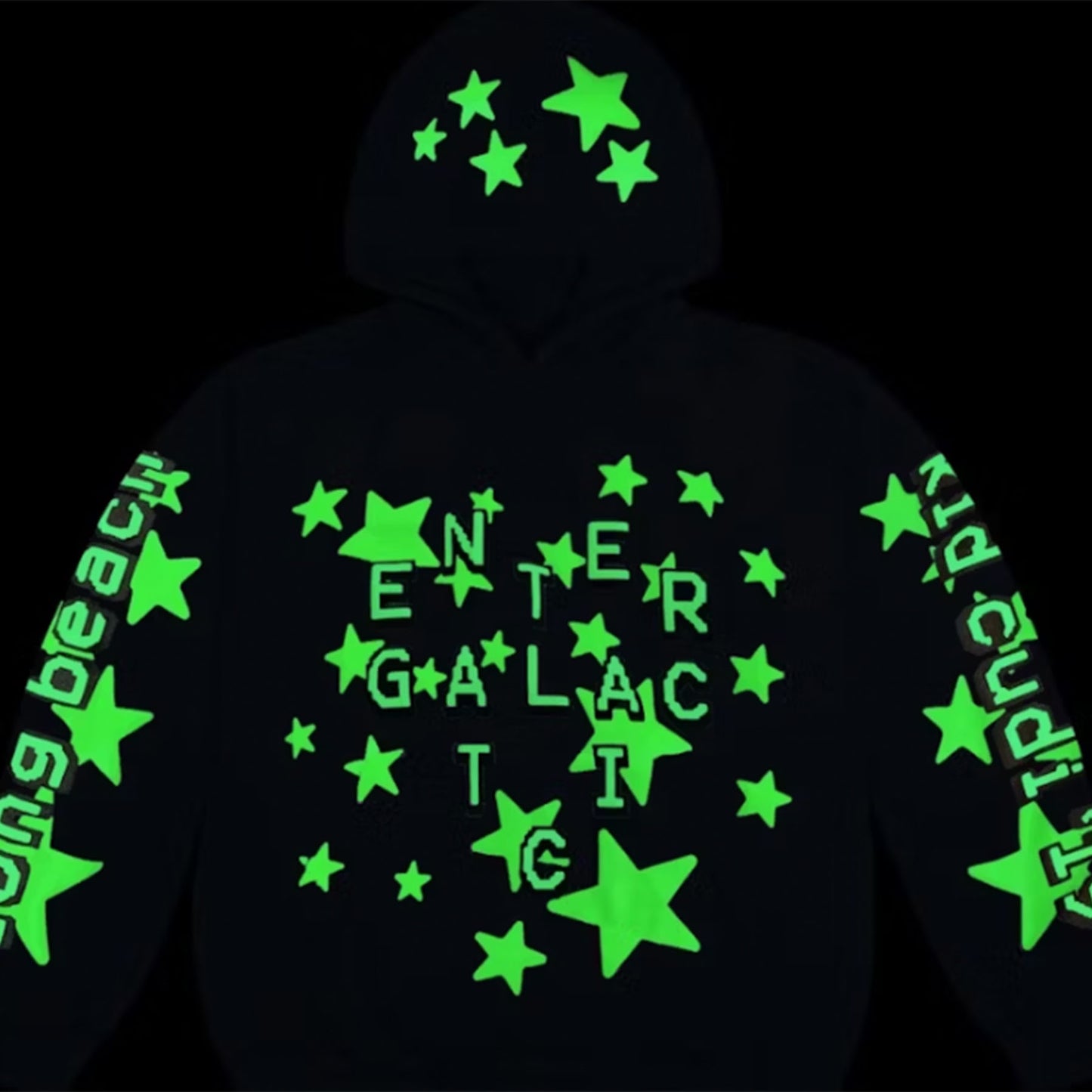Cactus Plant Flea Market Kid Cudi Enter Galactic Hoodie Blue [USED] - L (Used)