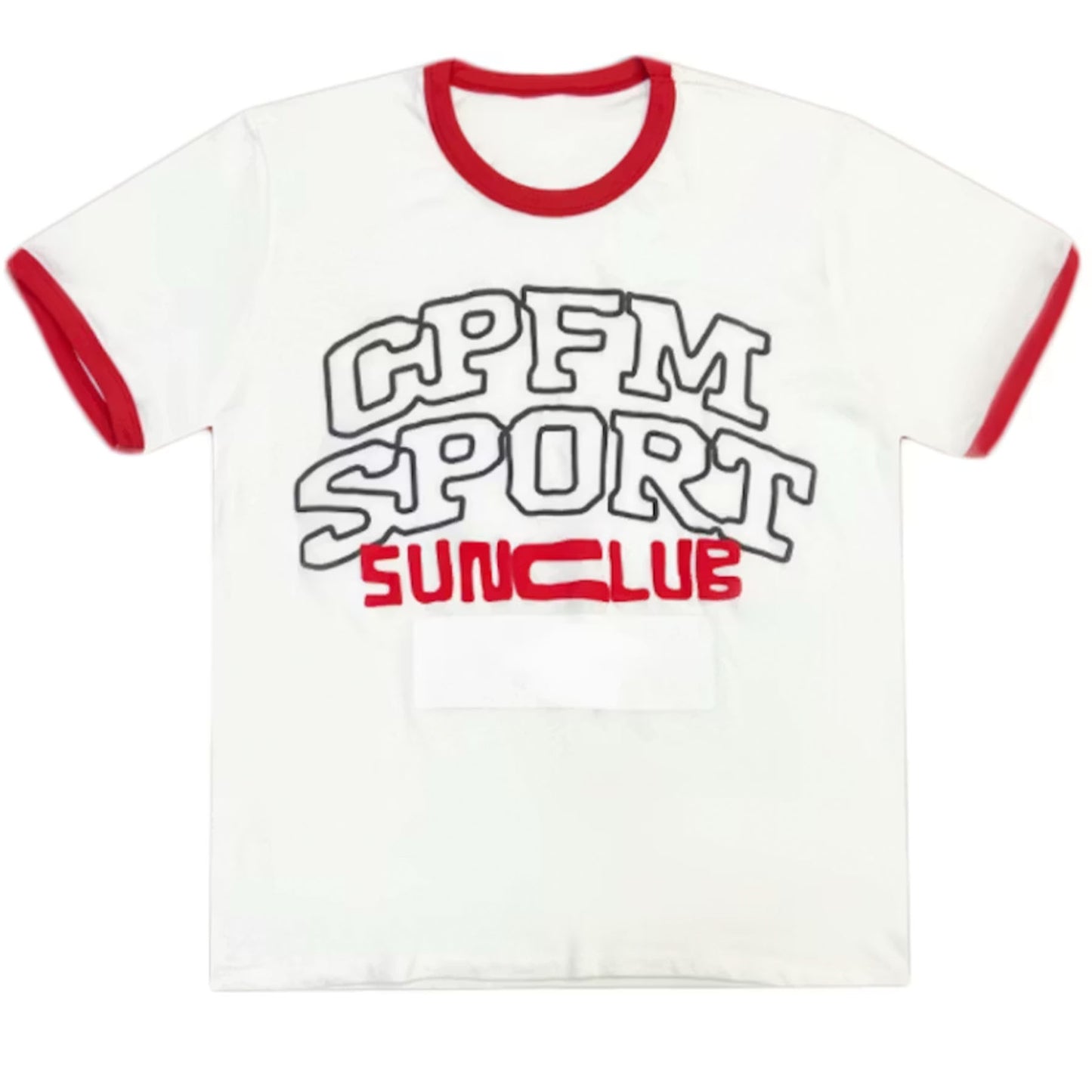 Cactus Plant Flea Market Sports Phys Ed Ringer T-Shirt White [USED] - L (Used)