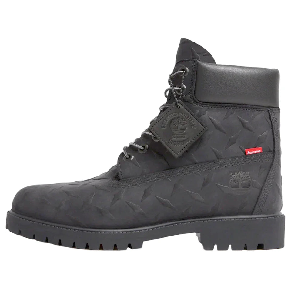 TB0A6DE1001 Timberland 6" Premium Waterproof Boot Supreme Diamond Plate Black
