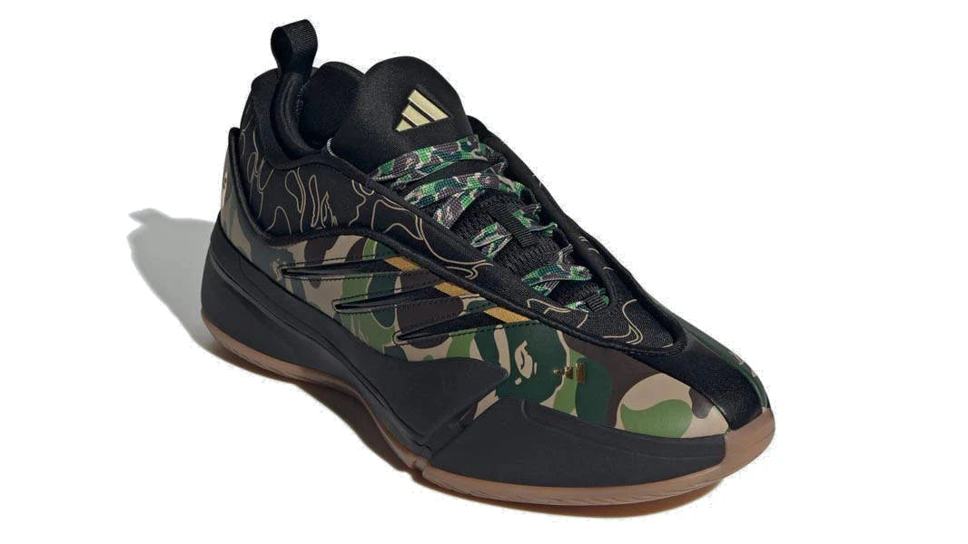 JH6358 adidas Dame 9 Bape Black Green