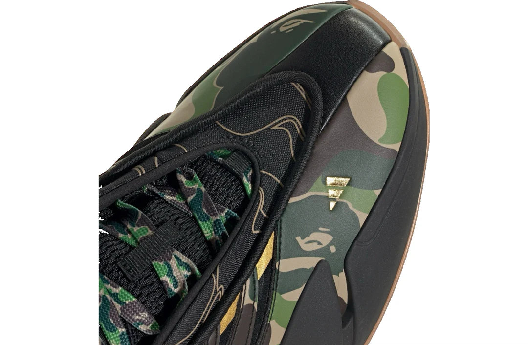 JH6358 adidas Dame 9 Bape Black Green