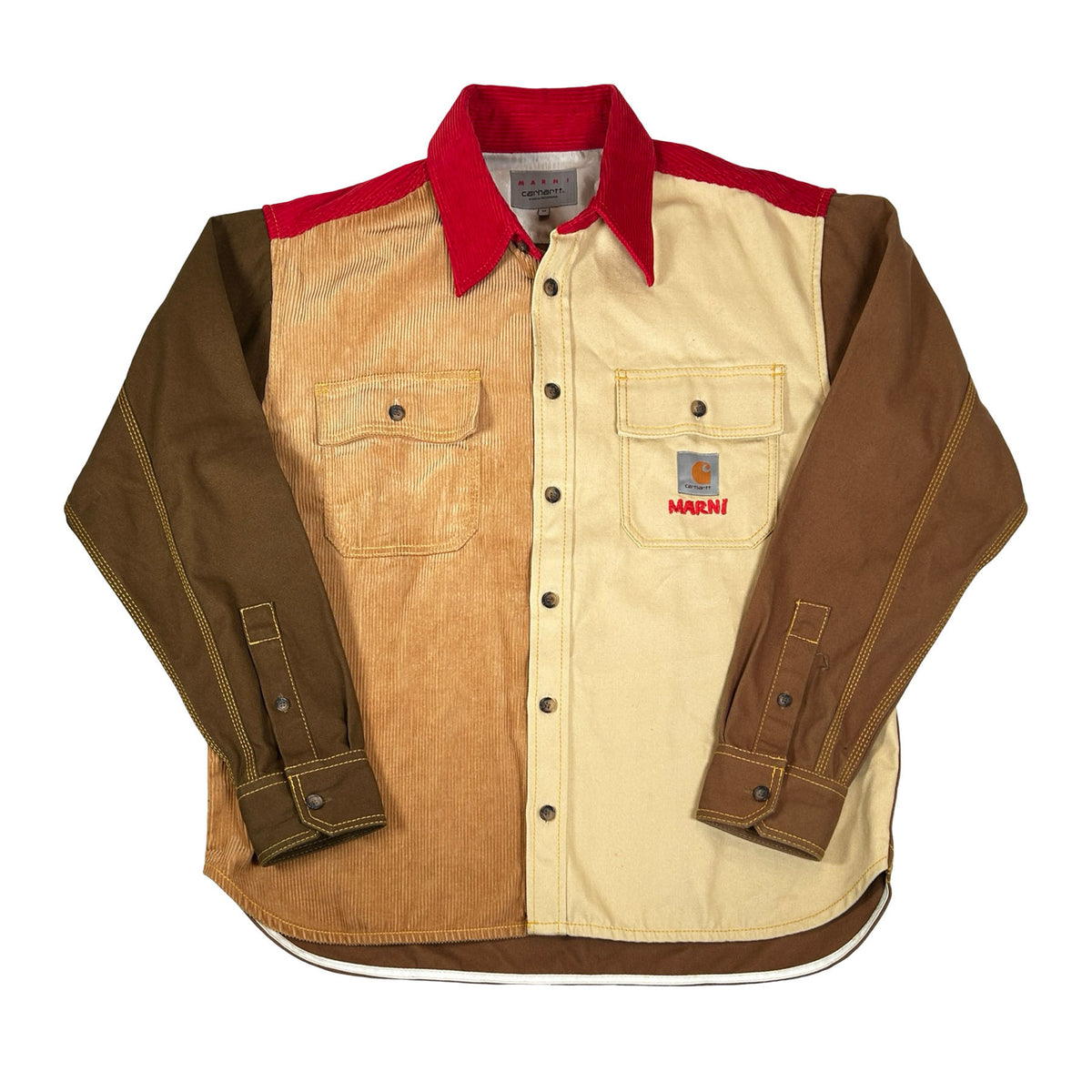 Marni x Carhartt WIP Shirt Tobacco/Red [USED] - M (Used)