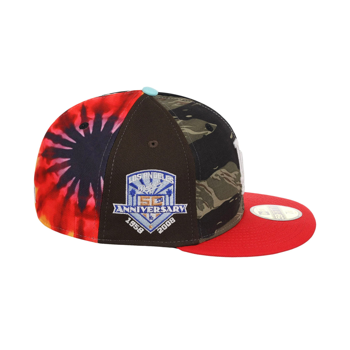 New Era x LA Dodgers Chase B x MLB Maximal 2.0 59Fifty Fitted Cap Multi/Plaid/Pink
