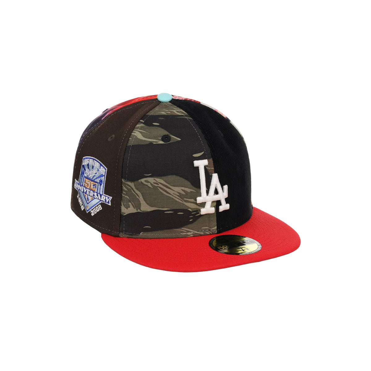 New Era x LA Dodgers Chase B x MLB Maximal 2.0 59Fifty Fitted Cap Multi/Plaid/Pink