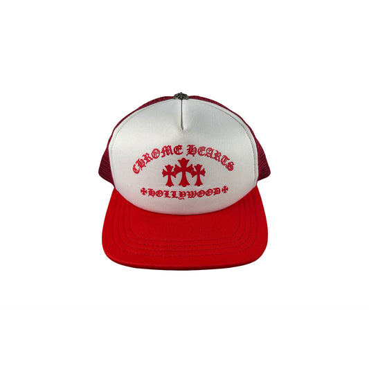 Chrome Hearts King Taco Trucker Hat Red/White [USED2]