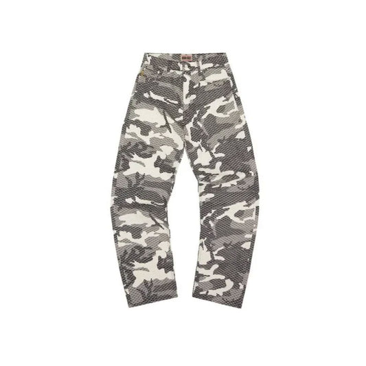 Corteiz Denim Genes Alc-Camo Denim Jeans in Arctic
