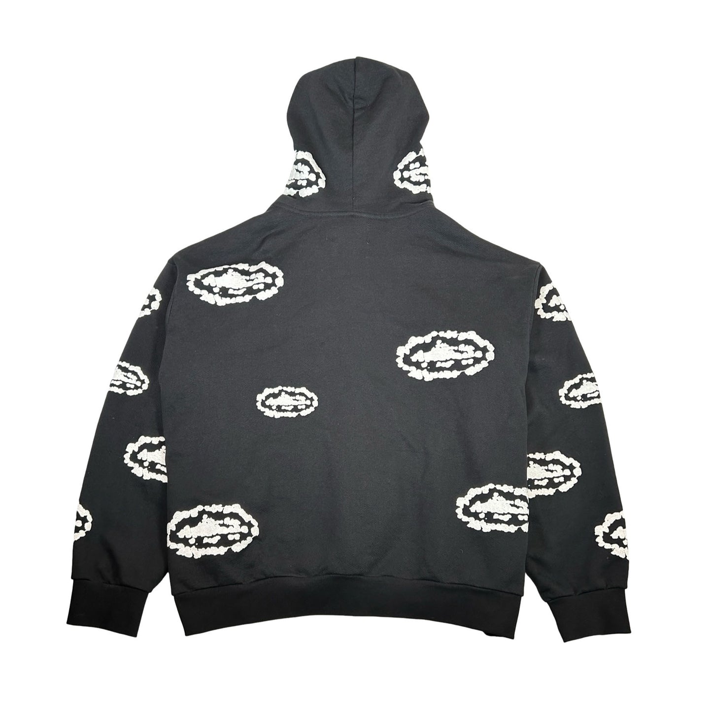 Corteiz x Denim Tears Island Wreath Zip Hoodie Black [USED] - L (Used)