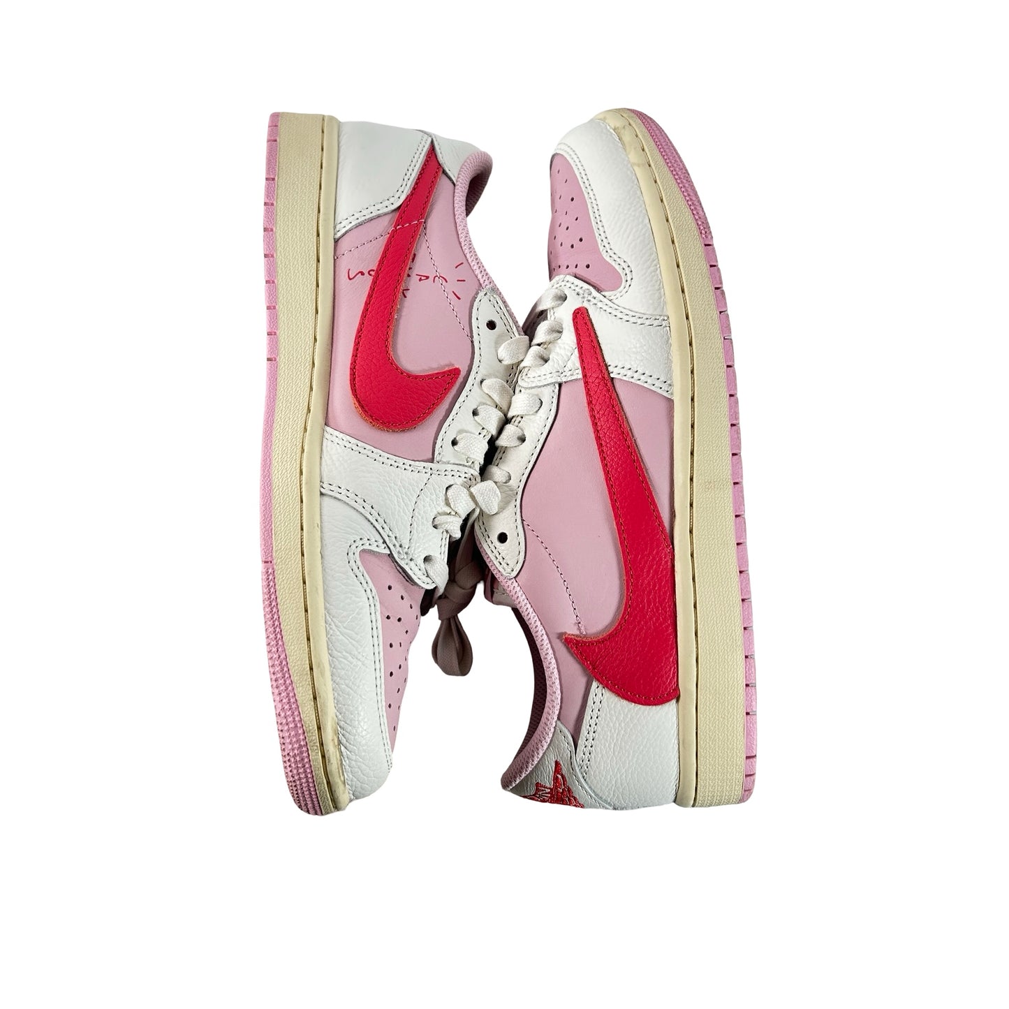 IQ7604 101 Jordan 1 Retro Low OG SP Travis Scott Sail Tropical Pink [USED] - 8 M (Used2)