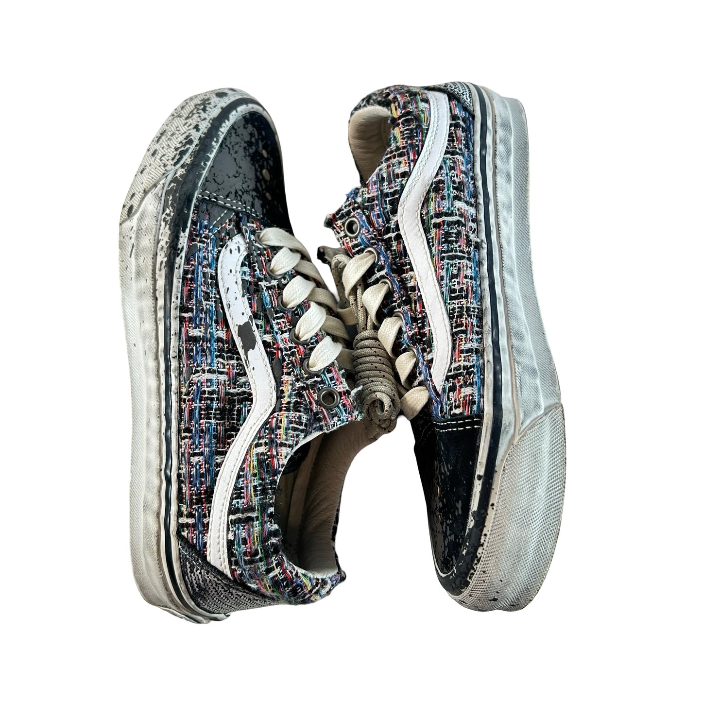 VN000D9VDE2 Vans Premium Old Skool Charms Black Gray [USED] [SAMPLE] - 5.5 M (Used) (No Box)