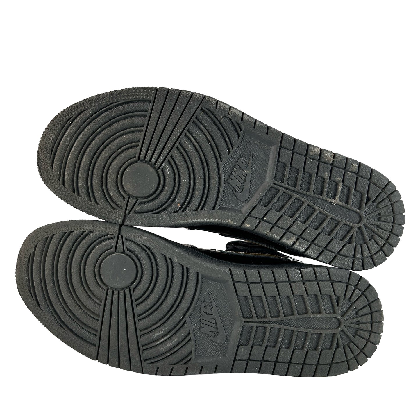 555088 032 Jordan 1 Black/Gold [USED] - 9.5 M (Used) (No Box)