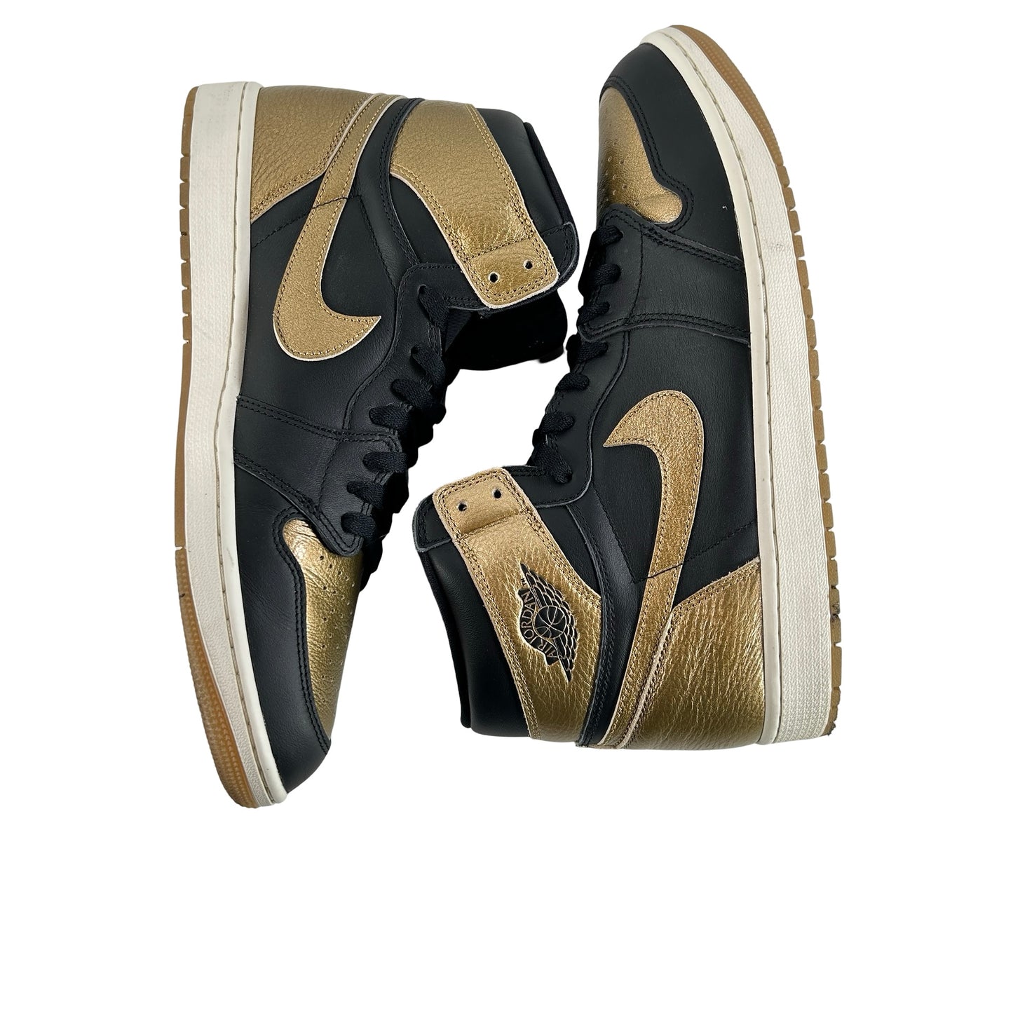 DZ5485 071 Jordan 1 Retro High OG Black Metallic Gold [USED] - 13 M (Used)