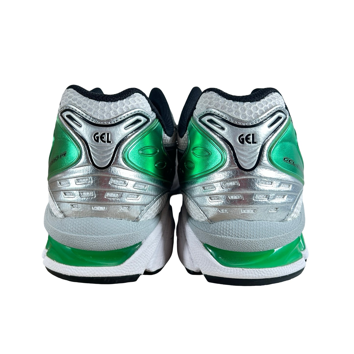 1201A019 110 ASICS Gel-Kayano 14 White Malachite Green [USED] - 13 M (Used2)