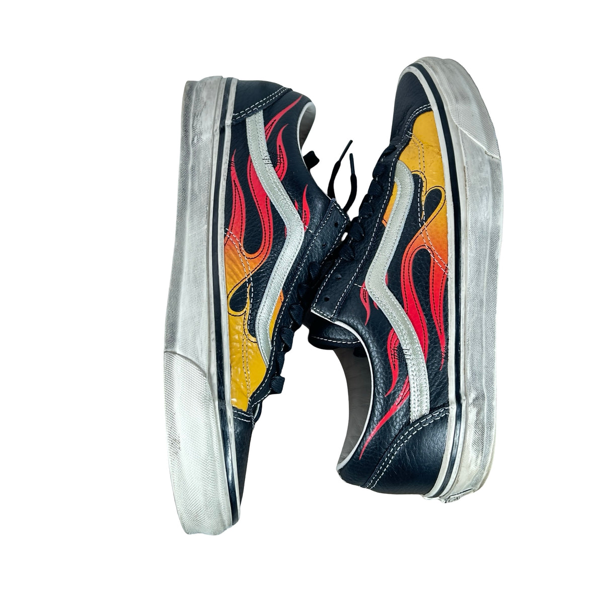 VN000D9RCJK Vans LX Old Skool Archive Flame Black [USED] - 12 M (Used)