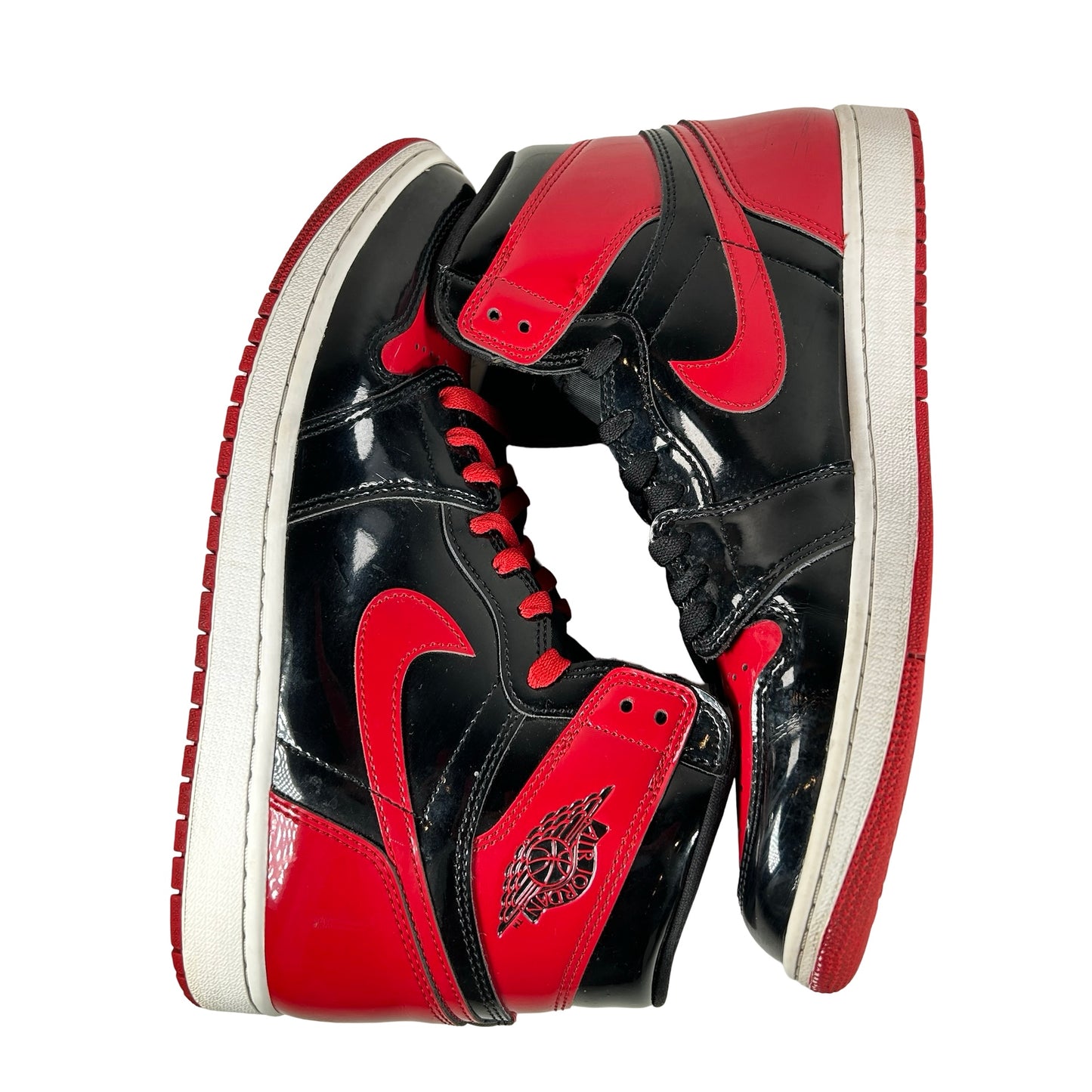 555088 063 Jordan 1 Retro High OG Patent Bred [USED] - 11 M (Used) (No Box)