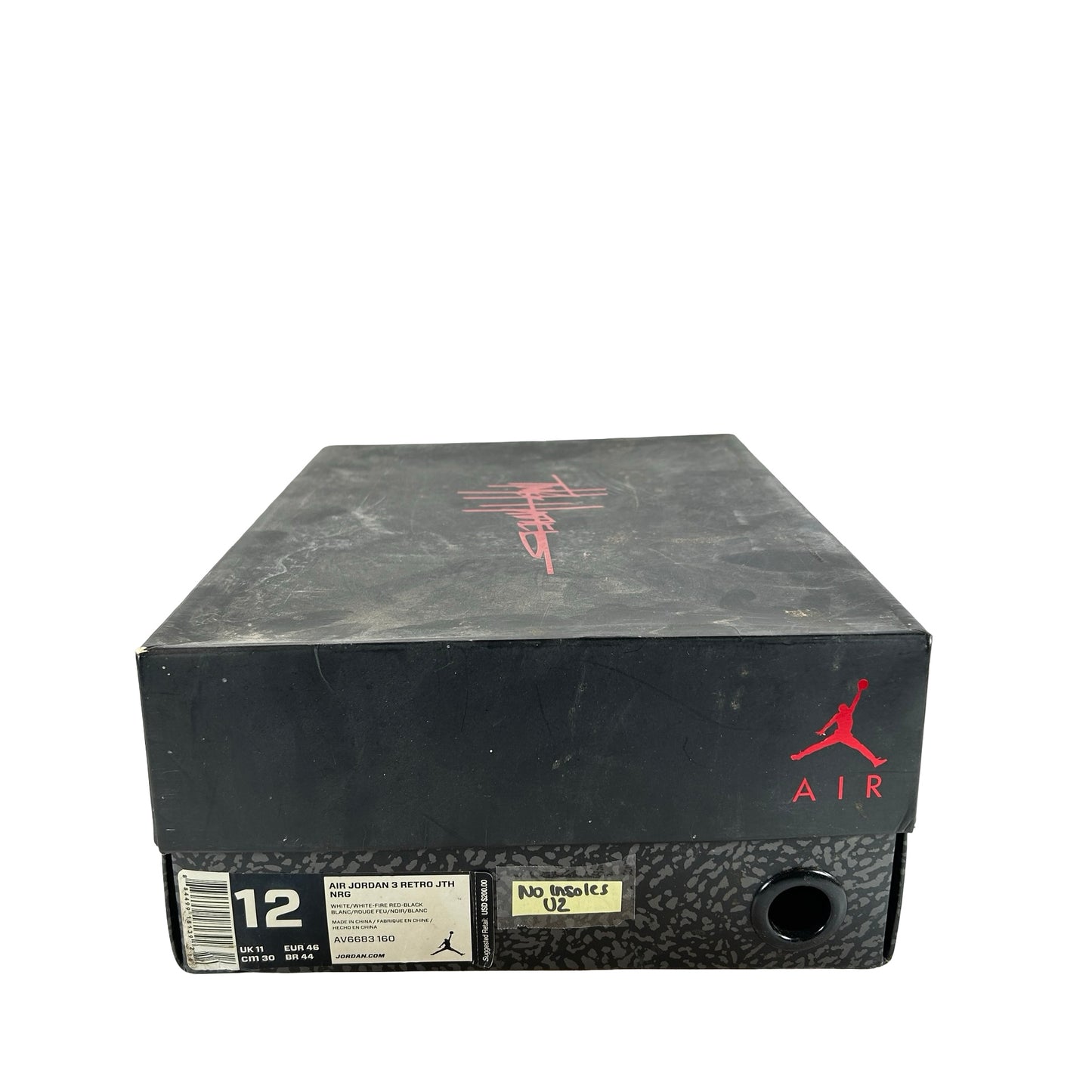 AV6683 160 Jordan 3 Retro JTH Super Bowl [USED]- 12 M (Used2) (No Insoles)