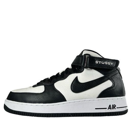 DJ7840 002 Nike Air Force 1 Mid Stussy Gris Negro