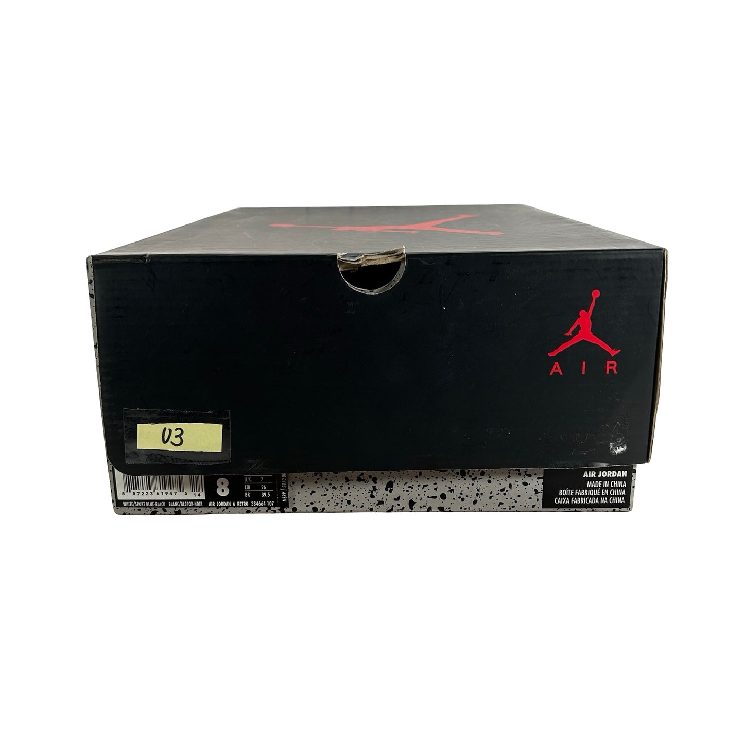 384664 107 Jordan 6 Retro Sport Blue (2014) [USED] - 8 M (Used3)